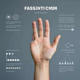 human definition of a human hand, infograph