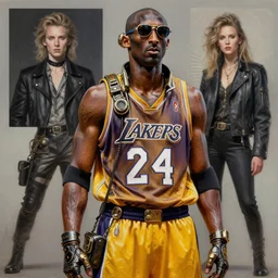steam punk kobe bryant, contemporary collage, highly detailed, digital painting, 4 k, hdr, punk, fashion, smooth, sharp focus, art by nick knight, sandra chevrier and john hoyland