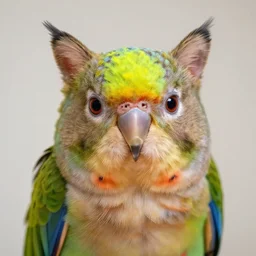 a parrot - cat - hybrid, animal photography