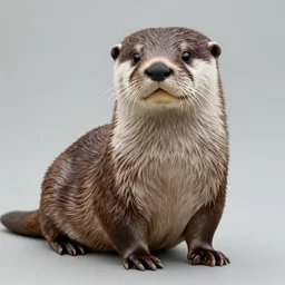 caricature art of an anthropomorphic otter