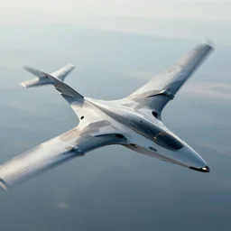 futuristic flying vehicle flapping articulated wings motion blur