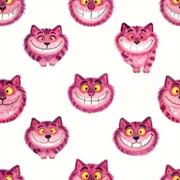 pattern of smiles of the cheshire cat.