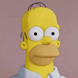 portrait photo of person looking like homer simpson, lookalike, studio photography, diffuse light, closeup, sharp focus, clear eyes, photo by annie leibovitz