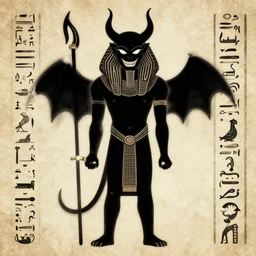 evil black!!! egyptian hieroglyphs