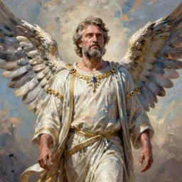 An epic and beautiful painting of bolsonaro as god, with wings. ultra-detailed, 8k, octane render
