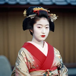 Portrait Photograph of a Japanese Geisha FOMA Fomapan Action 400