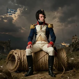 photo, napoleon bonaparte sits on twine