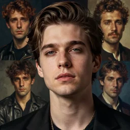 hyper realistic portrait of british singer songwriter, by lee bermejo, alphonse mucha and greg rutkowski