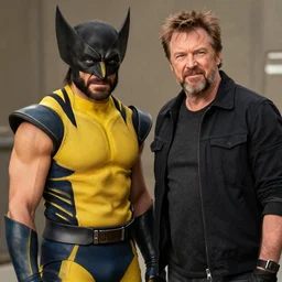 a promo photo of wolverine played by bob odenkirk, movie shot, professional photo, very detailed