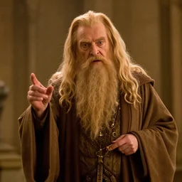 long shot, film still dumbledore in the sandman, warm lighting, photorealistic, realistic, detailed, 1 2 0 mm, 8 k