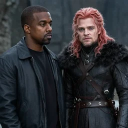 film still of kanye west as jon snow in game of thrones