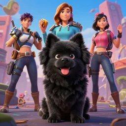 a fluffly black dog is the new apex legend!, along with anne frank, respawn, apex legends, worlds edge