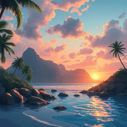 paradise beach by alena aenami artworks in 4 k