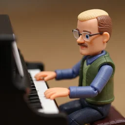 walter white playing piano as a toy