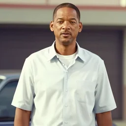 film still of will smith dressed like niko bellic (character from Grand Theft Auto IV), photorealistic