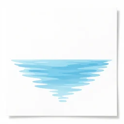 endpaper of water reflection micro detail flat illustration on white matte paper background for vector svg format, intricate macro closeup, highly detailed, centered, digital painting, artstation, smooth, sharp focus, illustration
