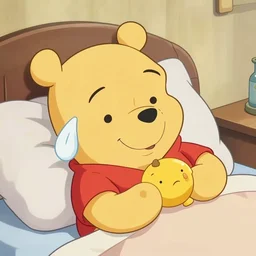 winnie the pooh with a hangover.