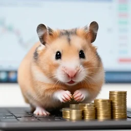 hamster making profit on the stock market