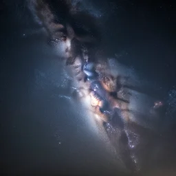 A high quality photo of the Milky Way galaxy, long exposure, high detail, 8k.