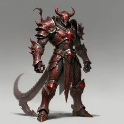 chaos berserker in hellish armor concept, beksinski, trending on artstation