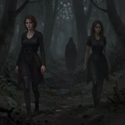 lost souls wandering through the darkness Ilse Gort, Olya Bossak, artstation