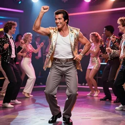 John Travolta dancing in a Discothek 2022,8k