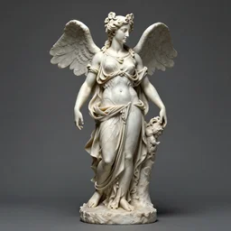 sculpture of persephone, goddess of the underworld, made by michelangelo, art station, concept art