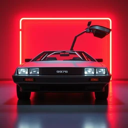 designed by giorgetto giugiaro stylized poser of a single 1 9 7 7 pontiac firebird 1 9 5 8 plymouth fury ( ( mclaren f 1 ) ) delorean, sleek neon lights, ektachrome photograph, volumetric lighting, f 8 aperture, cinematic eastman 5 3 8 4 film