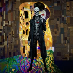 punk grim reaper, hyper detailed, fortress, digital art, trending in artstation, cinematic lighting, studio quality, smooth render, unreal engine 5 rendered, octane rendered, art style by klimt and nixeu and ian sprigger and cushart and archan nair