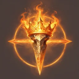 holy flame crown spell, hearthstone, c 4 d, digital painting art, fantasy game spell symbol, by greg rutkowski