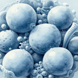 microscopic structures, illustration / winter toned palette, painterly, highly detailed, intricate complexity, sharp focus, trending on artstation / art by artgerm and craig mullins and james gilleard
