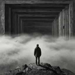 wanderer above the sea of fog by mc escher