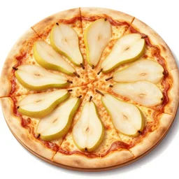 pear slices on pizza