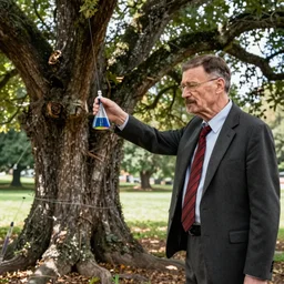 saul goodman is preventing walter white from injecting coloured liquids into the oldest tree of the world : : walter white and bob odenkirk : : cgsociety, photorealistic, cinematic, breaking bad scene, full shot, 8 k