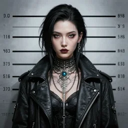 front shot of a cyberpunk criminal mastermind character, intricate, elegant, highly detailed, centered, (((artstation, concept art, smooth, sharp focus, artgerm, Tomasz Alen Kopera, Peter Mohrbacher, donato giancola, Joseph Christian Leyendecker, WLOP, Boris Vallejo))), mugshot!!!!!, ugly!!!!!!