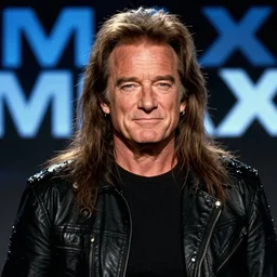 promotional image of robin williams as a heavy metal singer, rugged black clothes, detailed face, movie still frame, promotional image, imax 70 mm footage