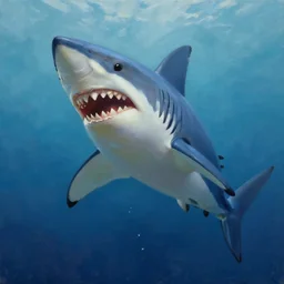 sharknado, high definition, oil painting