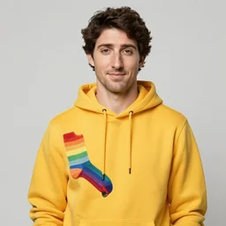 highly detailed portrait justin trudeau in ( ( yellow hoody rainbow socks ) ) holding ar - 1 5! in gta v stephen bliss unreal engine fantasy art by greg rutkowski loish rhads ferdinand knab makoto shinkai lois van baarle ilya kuvshinov rossdraws tom bagshaw global illumination radiant light detailed intricate environment