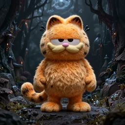 garfield the cat as the lord of the underworld