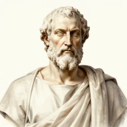portrait of plato, illustration, epic