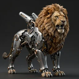 complex 3 d render hyper detail portrait of a mechanical lion human cyborg, tooth wu, sci fi, full body, intricate, art by kazuhiko nakamura and hajime sorayama, 8 k octane detailed render, post - processing, extremely hyperdetailed, intricate futuristic mechanic parts, maya, dark background, sharp focus, blender, cinematic lighting + masterpiece, trending on artstation