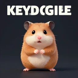Kung fu hamster, poster, digital art