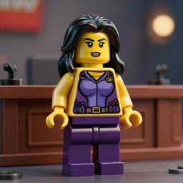 lego of she hulk attorney at law in court, octane render, artistic, cinema 4 d, dark horror
