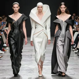 runway fashion lookbook 40 years in the future, paris fashion week, avante garde