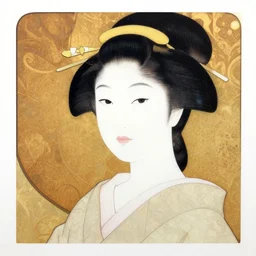 a copic maker illustration by yoshiyuki sadamoto, alphons mucha, norman rockwell of a japanese woman detailed features wearing cargo streetwear - lots of zippers, pockets, synthetic materials, chic'techno fashion trend by issey miyake and balenciaga 8 k