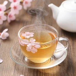 photo of cherry blossom tea