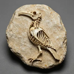 corvus frugilegus fossil birdskeleton oxford museum bones. no teeth. long beak