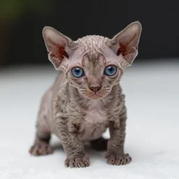 tiny wrinkly sphinx kitten