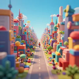 somehow i managed it to be alive nowadays, colorful, contrast, depth of field, 3 d scene, render, greg rutkowski, zabrocki, karlkka, jayison devadas, trending on artstation, 8 k, ultra wide angle, zenith view, pincushion lens effect