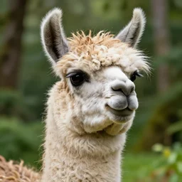 llama with dreadlocks, smooth light, jungle in background, by Paul Lehr, detailed, macro